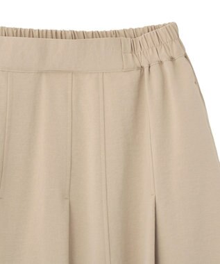 Green Parks プリーツサテンフレアスカート Light Beige