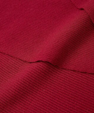 earth music&ecology 【2WAY】【洗濯機洗い可】SET2点クロスニット＋キャミソール Bordeaux