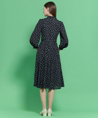 TOCCA 【八木アリサさん着用】【消臭】PROMISE RIBBON ROSETTE ドット柄ドレス ブラック系5