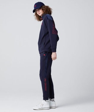 PW CIRCULUS 【MEN】ジャージー スタンド ジップアップ ブルゾン ネイビー系