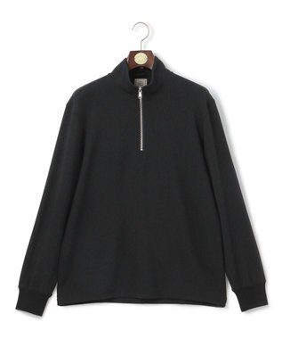 ダウンファブリック ハーフジップ スウェット