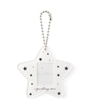 WEGO 【痛バ＆推し活グッズ】スターIDフォトケースキーホルダー ホワイト