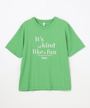 ANY シアーネップロゴＴシャツ ベージュ