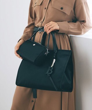 TOPKAPI LEE11月号掲載！【Breath TOPKAPI】撥水 マルチway スクエア A4 トートバッグ / 10ポケット ブラック