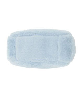 Maison de FLEUR 【限定カラーあり】フェイクファーラウンドバッグ Blue