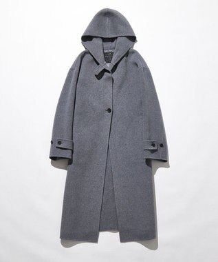 23区 S 【滝沢眞規子さん着用/VERY掲載】MANTECOPureリバー フード ロングコート ミディアムグレー系