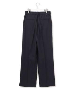 23区 【セットアップ対応/防シワ性/洗える】アイアスマットストレッチ セミワイド パンツ ネイビー系