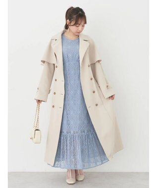 earth music&ecology 総レースワンピース Blue