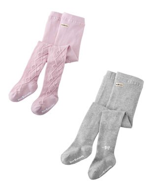 MIKI HOUSE HOT BISCUITS タイツ2枚セット パープル