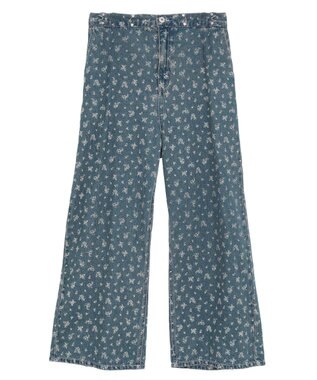 earth music&ecology タックホックデニムパンツ Flower
