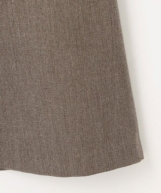 J.PRESS LADIES L 【洗える】T/Rアルガンシルク フレア スカート ブラウン系