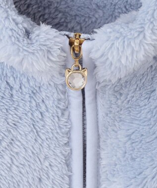 ANY KIDS ネコポケットボアブルゾン サックスブルー