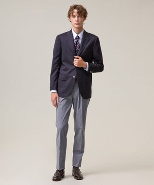 J.PRESS MEN 【定番】クリアサージ 3Bブレザー / 銀釦 / 総裏 / Authentic-Fit ネイビー系