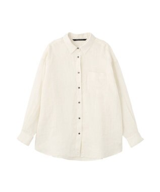 YECCA VECCA 3wayフレンチリネンシャツ White