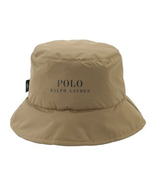 MOONBAT POLO RALPH LAUREN レインハット POLO PONY 撥水 ポケッタブル キャメル