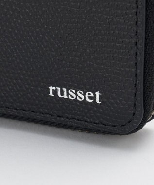 russet ラウンドジップハーフウォレット(SO-447) Black