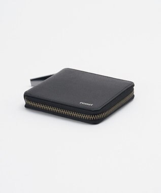 russet ラウンドジップハーフウォレット(SO-447) Black
