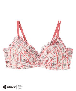 une nana cool MADE WITH シモジマ 特別な日以外の364日つけたくなるブラ 364ブラ レース レッド