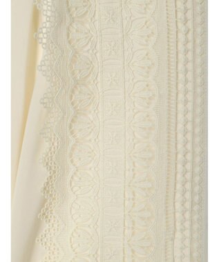 earth music&ecology フロントレースシフォンブラウス Light Yellow