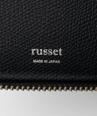 russet ラウンドジップハーフウォレット(SO-447) Black