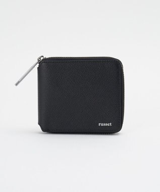 russet ラウンドジップハーフウォレット(SO-447) Black