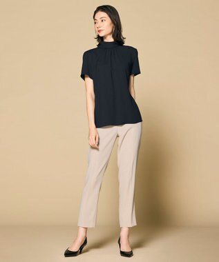 BEIGE， 【洗える・L-size】CINDY / クロップドパンツ Sand × Black