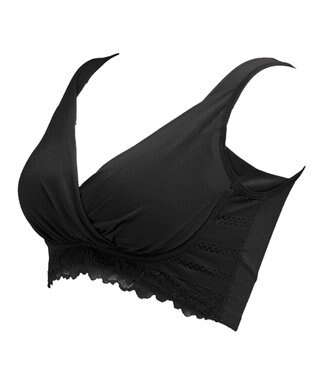 BRADELIS New York 【BRADELIS New York MATERNITY / ノンワイヤー・マタニティ】ブラデリス ノンワイヤーカシュクールブラ ブラック