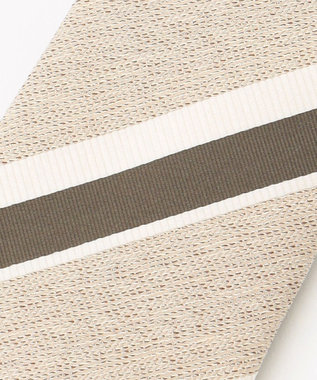 JOSEPH ABBOUD 【日本製】メランジレジメンタル ネクタイ ベージュ系1