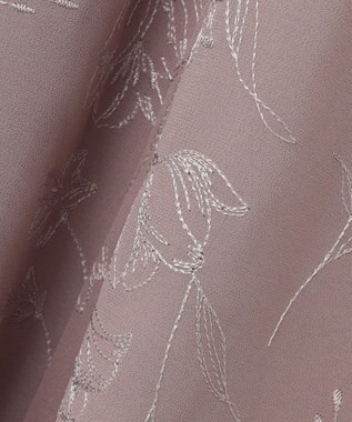 ANY SIS 【Lily Calin】ラインエンブロイダリー ドレス ピンク