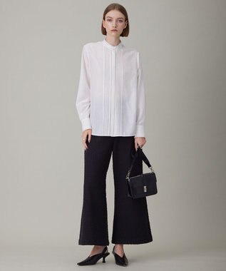 ICB ブークレツイード ニットパンツ チャコール系