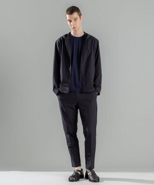 JOSEPH HOMME 新素材【新色追加】ハイゲージベアスムース　クルーネックＴシャツ ネイビー系