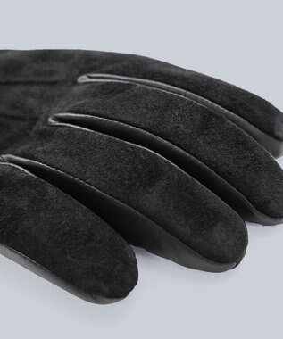 ORuKuBET ピッグスエードラムコンビカフスグローブ(MEN)【日本製・タッチパネル対応】 ブラック