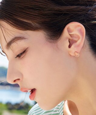 Tiaclasse 【金属アレルギー対応】ティアドロップピアス ピンクゴールド