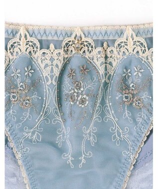 AMPHI ショーツ 【Glama-Rich グラマリッチ ボリュームUPタイプ】 BYJ306とペア アウターにひびきにくい(裾) PYJ106 アンフィ／ワコール サックス