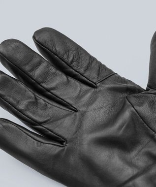 ORuKuBET ピッグスエードラムコンビカフスグローブ(MEN)【日本製・タッチパネル対応】 ブラック