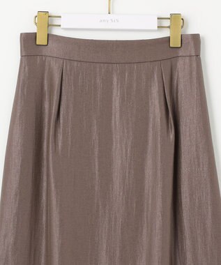 ANY SIS 【洗える】ソフトグリッターペンシル スカート モカ