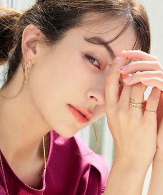 Tiaclasse 【金属アレルギー対応】ティアドロップピアス ピンクゴールド