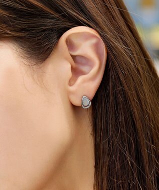 Tiaclasse 【金属アレルギー対応】ティアドロップピアス シルバー