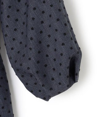 TOCCA 【洗える】NIGHT CURTAIN ドレス グレー×ドット柄