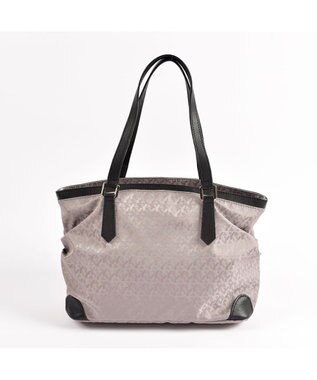 Y'SACCS モノグラム×カウレザー　２ＷＡＹミニトート グレージュ