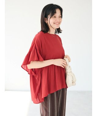 CRAFT STANDARD BOUTIQUE ウ゛ィンテージボイルティアード切替ブラウス