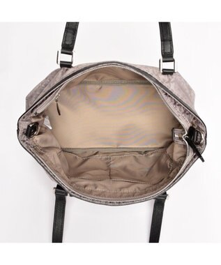 Y'SACCS モノグラム×カウレザー　２ＷＡＹミニトート グレージュ