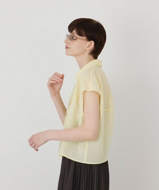 GRACE CONTINENTAL シアードルマントップ イエロー