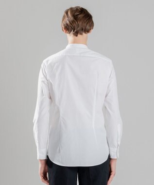 JOSEPH HOMME アートワークシャツ　バンドカラー ホワイト系