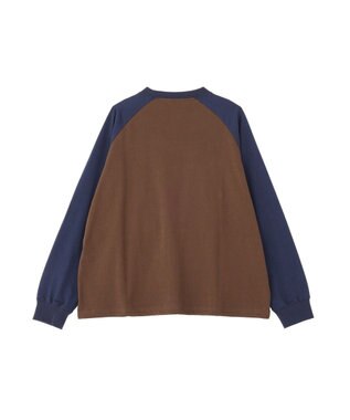 CRAFT STANDARD BOUTIQUE ワンポイント刺繍ラグランロンＴ Brown