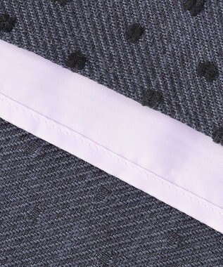 TOCCA 【洗える】NIGHT CURTAIN ドレス グレー×ドット柄