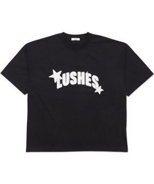 WEGO ダメージアップリケグラフィックT（SS） ブラック