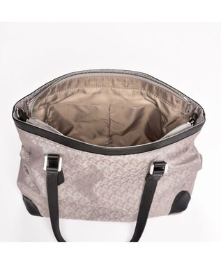 Y'SACCS モノグラム×カウレザー　２ＷＡＹミニトート グレージュ