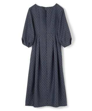 TOCCA 【洗える】NIGHT CURTAIN ドレス グレー×ドット柄