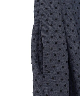 TOCCA 【洗える】NIGHT CURTAIN ドレス グレー×ドット柄